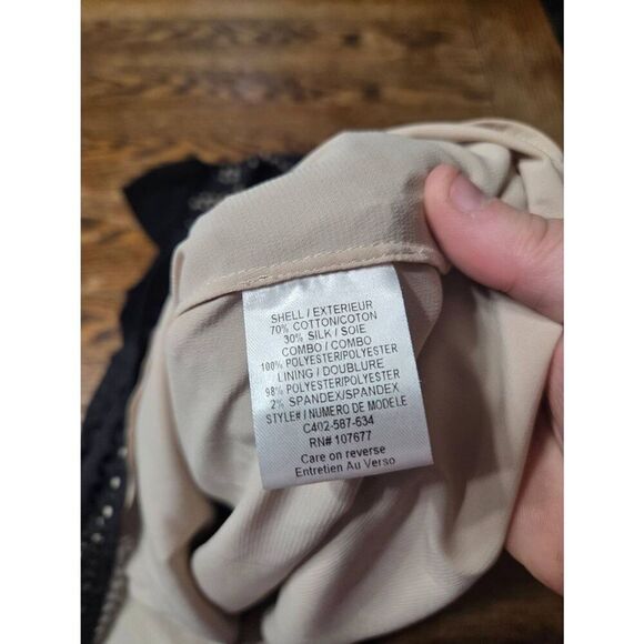 Alice + Olivia Peter Pan Collar Eyelet Dress sz 2 - Picture 4 of 5